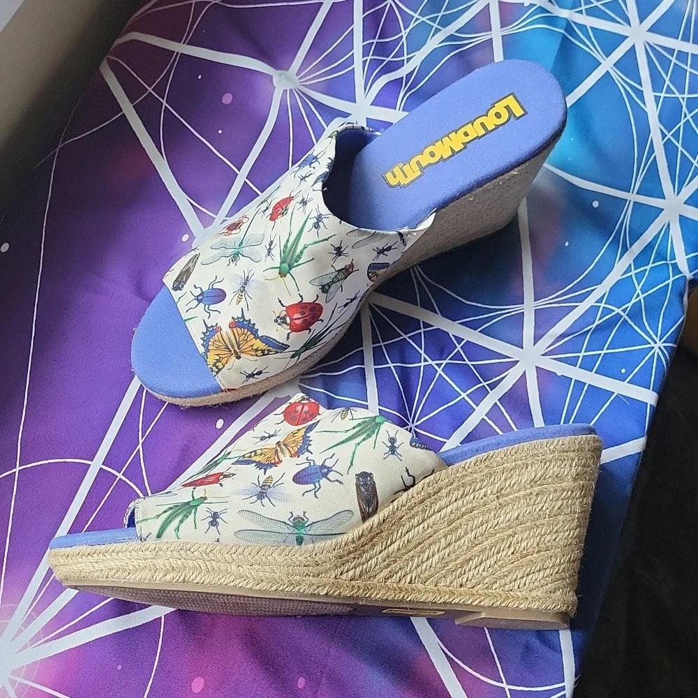 🪲Loudmouth Marlene Bug Out Espadrille Wedge